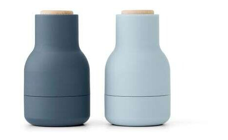 Audo Copenhagen Bottle Grinder krydderkvern Small 2-pakning Blues-bøk Audo Copenhagen Bottle Grinder krydderkvern Small 2-pakning Blues-bøk