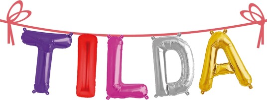 Ballonggirlander Folie Navn - Tilda