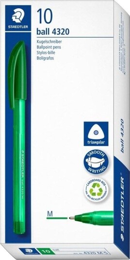 Staedtler Ballpoint pen ball 4320 10 pcs M green Staedtler Ballpoint pen ball 4320 10 pcs M green