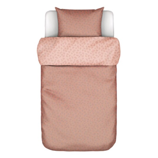 Marc O'Polo Sengetøy - 140x200 cm - Verin Coral Pink - Rosa - 2 i 1 design - 100 % bomullsateng - Marc O'Polo