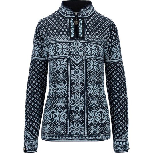 Dale of Norway Peace Sweater Dame Navy Iceblue 38M Dale of Norway Peace Sweater Dame Navy Iceblue 38M