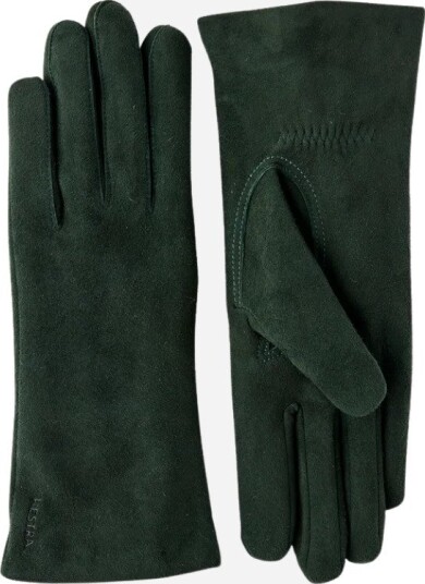 Hestra Elisabeth suede 7,5 grønn dame