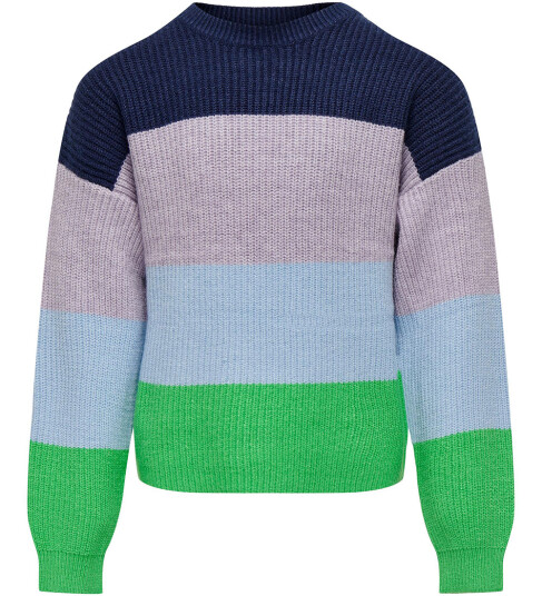 Kids Only Genser Strikk Noos KogSandy Island Green/Dress 9 10 år 134 140 Genser Blå Grønn Lilla