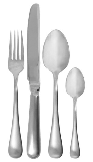 House Doctor Brush bestikksett 16 deler silver finish