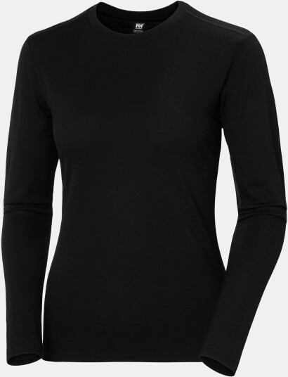 Helly Hansen Women's HH® Merino Crew Base Layer Svart L