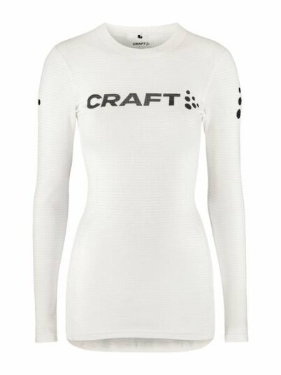 CRAFT NOR Pro Wool Extreme X LS Dame White/Blaze CRAFT NOR Pro Wool Extreme X LS Dame White/Blaze