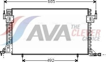Kondensator, klimaanlegg AVA COOLING SYSTEMS CN5100