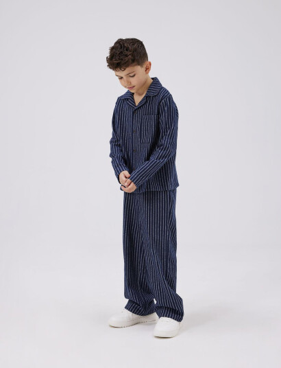 name it Nknstrane Pant Box Navy 128