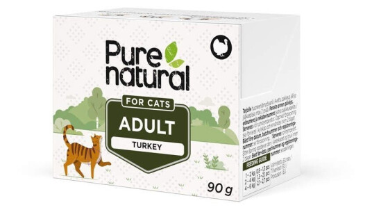 Purenatural Cat Adult Kalkun 90 G