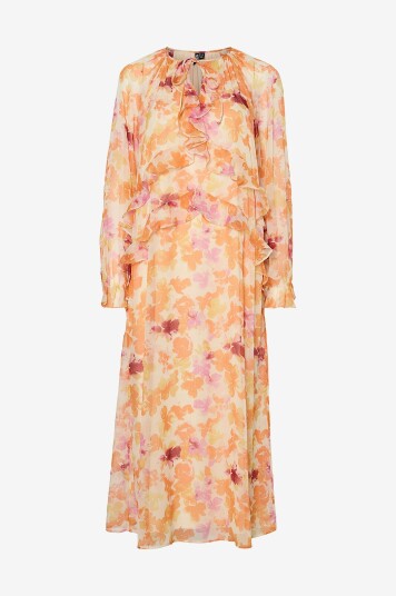 pieces - Kjole pcClara LS Long V-neck Dress Wvn D2 - Hvit pieces - Kjole pcClara LS Long V-neck Dress Wvn D2 - Hvit