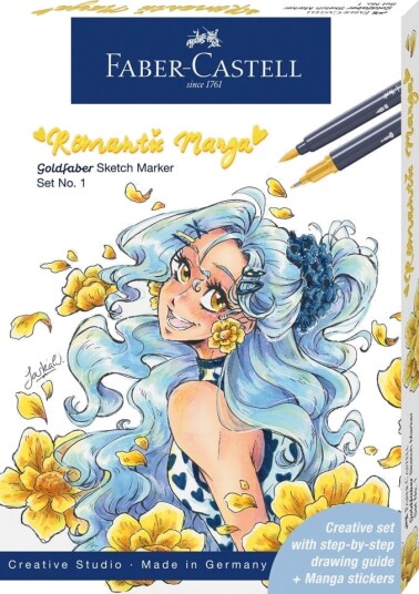 Faber-Castell Gofa Sketch Markere - 9 Farger (Romantic Manga)
