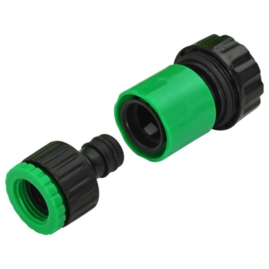  Hageslange 5 Lags Grønn og gul 12 mm 30 m PVC