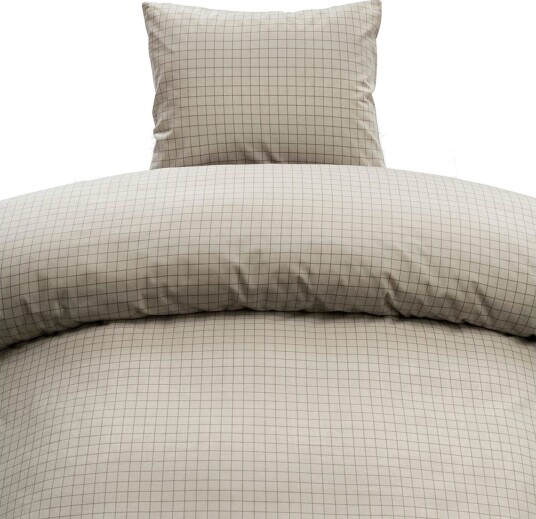 Dynetrekksett Enkeltseng 2 Delers Birger Flanell Greige