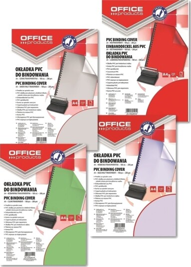 Office Products Omslag/Rygger Til Innbinding A4/200 M Rød Office Products Omslag/Rygger Til Innbinding A4/200 M Rød