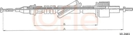 Clutchkabel COFLE 10.2441 Clutchkabel COFLE 10.2441