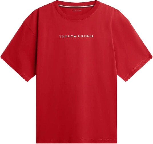 Tommy Hilfiger Ss Tee Cont. Logo MEDIUM RED XL