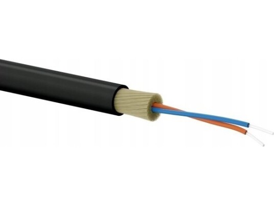 Alantec Os2 Abonnent Fiberoptisk Kabel Fttx Rund Sm 2J 9/125 G657a Lsoh Svart FOK W2J SM B C 1