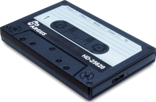 Inter-Tech HD-25620 Harddiskkabinett USB 3.0 2.5" Svart/Hvit Retrodesign