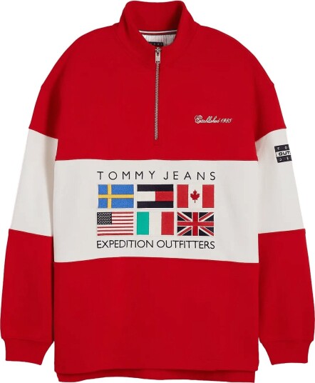 Tommy Jeans Tjw Outdoors 1/4 Zip Red S