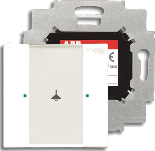 Abb Trykknapp 6115-0-0214 Hvit