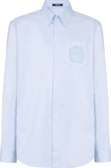 Balmain Herre Skjorter Blå M,