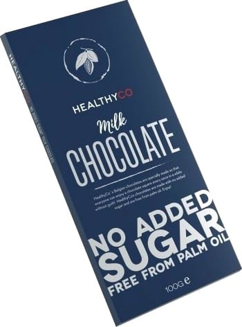 FCB HealthyCo Sukkerfri Melkesjokolade 100g FCB HealthyCo Sukkerfri Melkesjokolade 100g