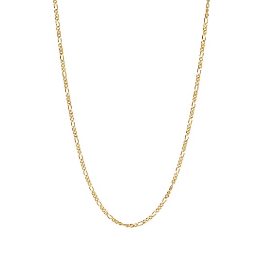 IX Studios Figaro Halskjede 22 kt. Gullforgylt sølv DMMFG060GD50 - Unisex - 925 sterling silver IX Studios Figaro Halskjede 22 kt. Gullforgylt sølv DMMFG060GD50 - Unisex - 925 sterling silver
