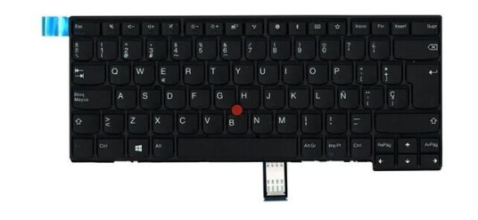 Lenovo Chicony - Brbart tastatur - til utskifting - Spansk - Svart