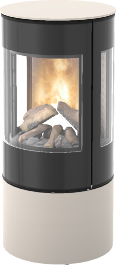 Rais Viva L 100 sand gasspeis med sideglass og glassdør Rais Viva L 100 sand gasspeis med sideglass og glassdør
