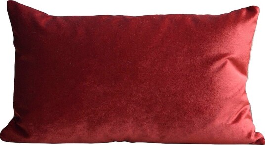 Mimou Fløyelspute Beverly 30x50 cm Rød
