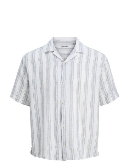 Jack & Jones Jjeliam Resort Shirt Ss Sn - Blue - L