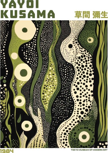 Plakat Yayoi Kusama 1984 Kunstverk