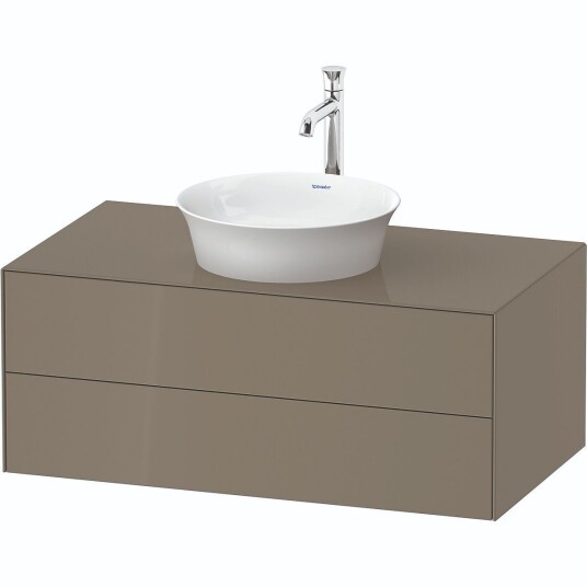 Duravit White Tulip Servantskap 2 skuf. 100x55x40,8 cm Stengrå Høyglans