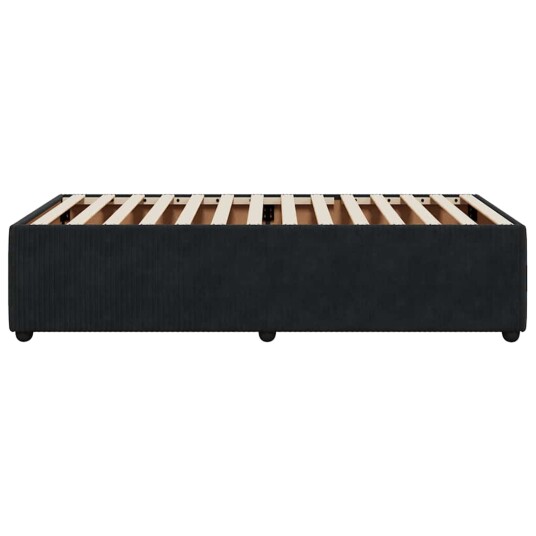 Sengeramme svart 90x190 cm fløyel 8721102698606