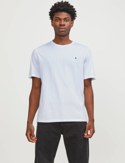 Jack & Jones Jjepaulos Tee Ss Crew Neck Noos   White   XS