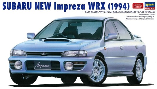Hasegawa Hobby Kits Hasegawa 1/24 Subaru NEW Impreza WRX 1994