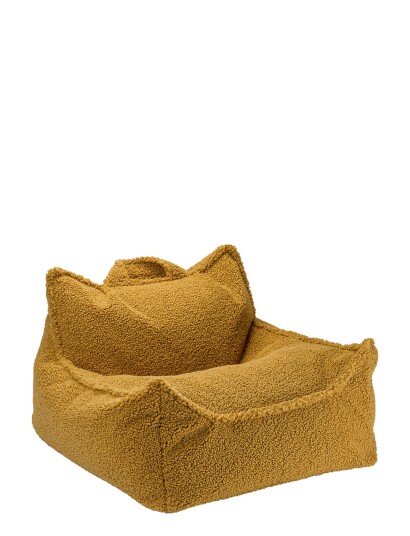 Wigiwama Beanbag Chair Teddy - Yellow - 80X 70X 50CM
