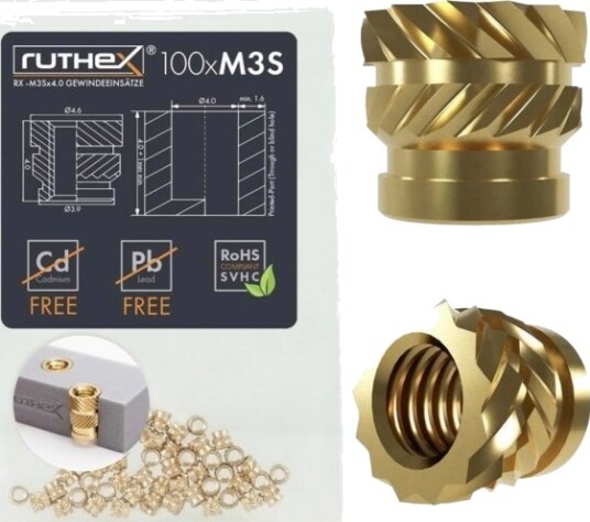 Ruthex Gjengeinnsats M3 x 4.0 RX-M3SX4.0