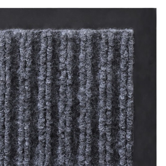 vidaXL Grå PVC dørmatte 90 x 60 cm