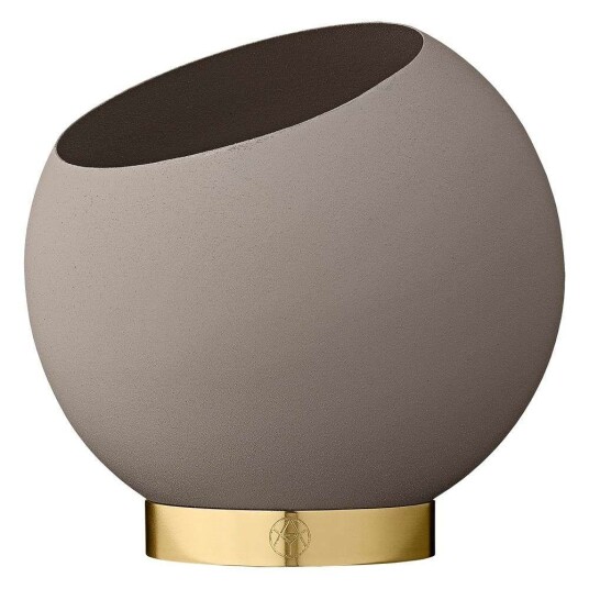 AYTM Globe blomsterpotte Ø17 cm Taupe