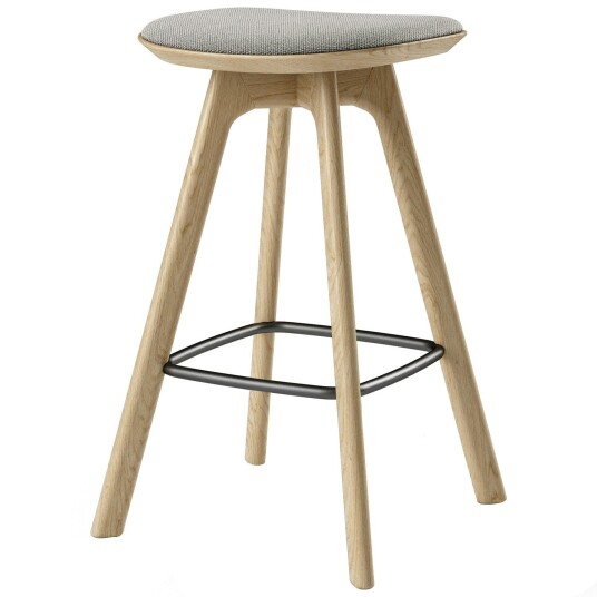 Brdr. Krüger Pauline Barstol 65 cm Oljet Eik / Hallingdal Grå Brdr. Krüger Pauline Barstol 65 cm Oljet Eik / Hallingdal Grå