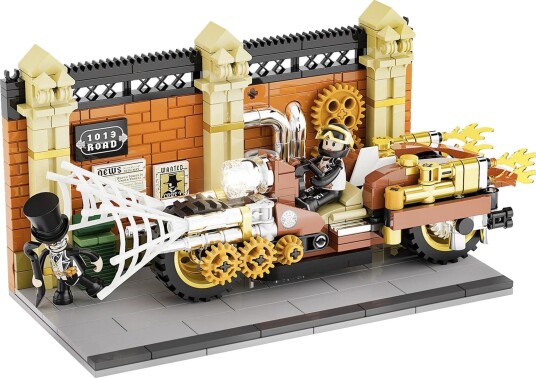 Lumibricks Steampunk Motorsykkel-Jakt Byggesett 16+ År 424 Deler