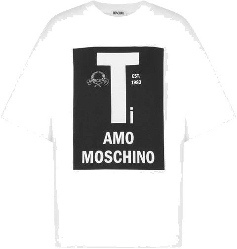 Moschino Dame Topper Hvit XS,