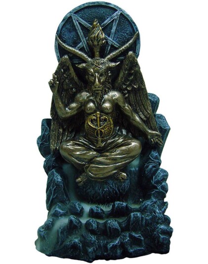 Baphomet Backflow Røkelsebrenner til Kuber 18 cm