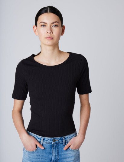 ICHI Ihpalmer Rib Ss - Black - XS
