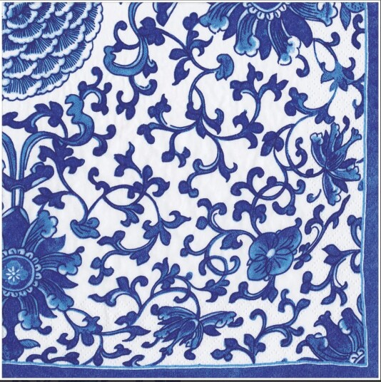 Indigo Garden Blue/White middag servietter