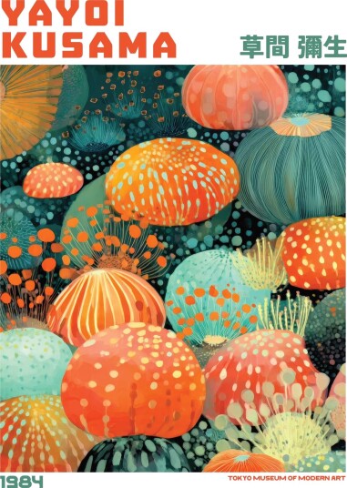 Plakat   Yayoi Kusama Kunst 1984