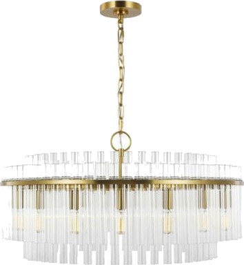 Beckett Chandelier Brass L