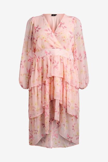Zizzi   Maxikjole mRina L/S   Rosa