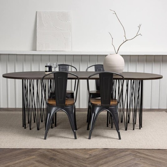 Venture Home Spisegruppe Venture Home Stone med 4 Tempe Stoler GR23047